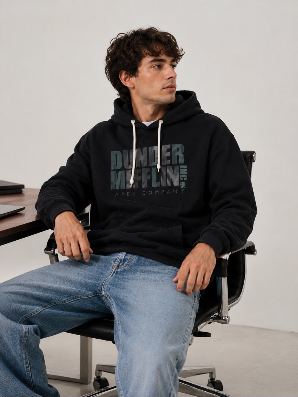Dunder Mifflin Inc. “The Office” Black Hoodie - Size XXL
